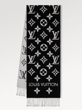 LV Essential Scarf - Louis Vuitton Black and Gray Monogram - OS - NWOT